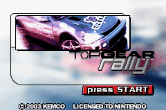 Top Gear Rally screenshot 3 for GameBoy Advance
